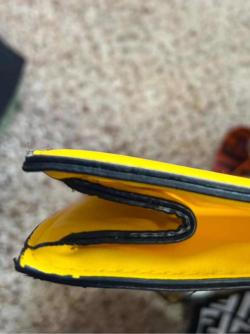 Fendi Yellow Roma Embossed Tote with Brown Logo Strap